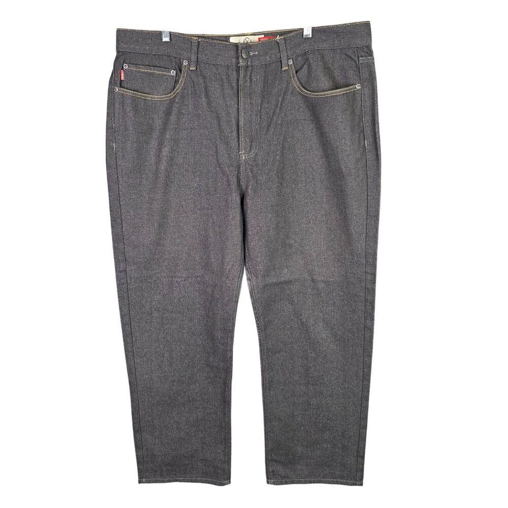 Mens Kayden.K Straight Fit Gray Denim Jeans Cotton Polyester Blend Size 40X30